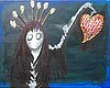 Voodoo Love Girl "Take My Heart" Original on Canvas  SOLD
